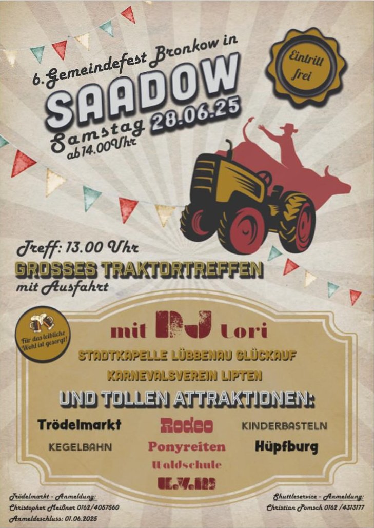 GroßesTraktortreffen mit Ausfahrt Lanz-Bulldog-Club-MC Lindena e.V.