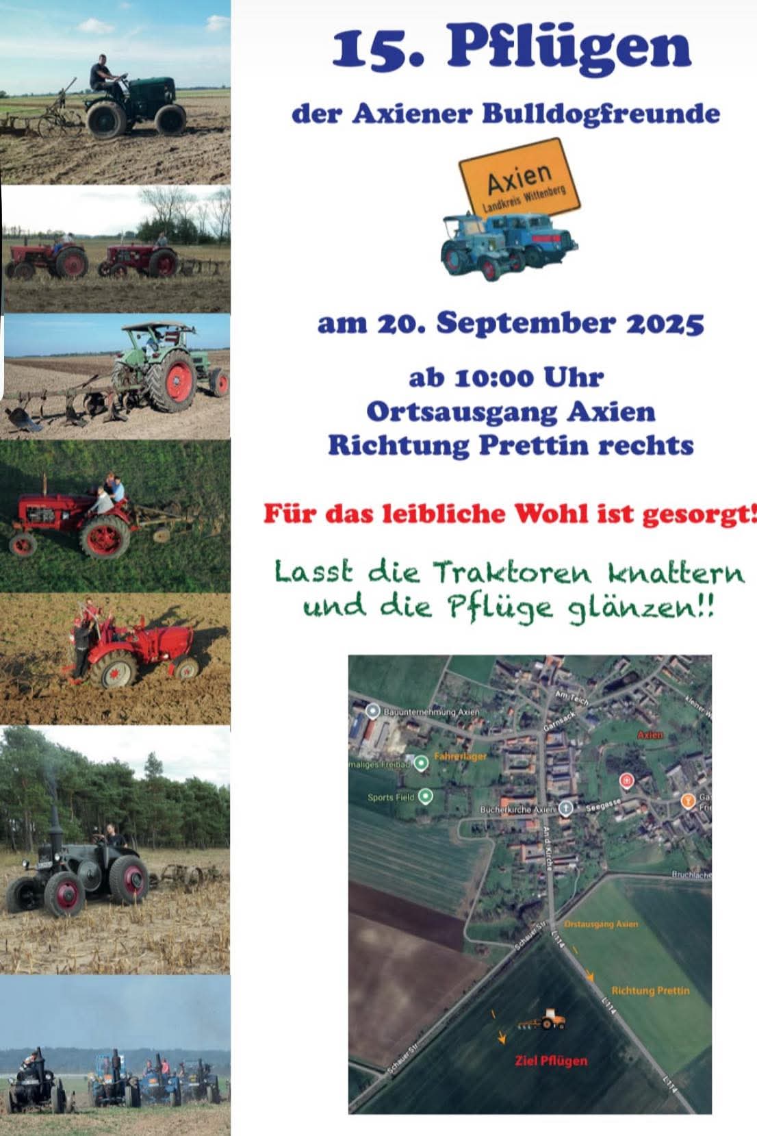 15. Pflügen der Axiener Bulldogfreunde Lanz-Bulldog-Club-MC Lindena e.V.
